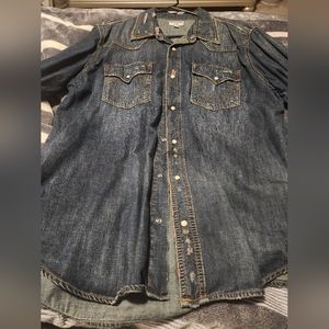 Button down True Religion Denim Shirt